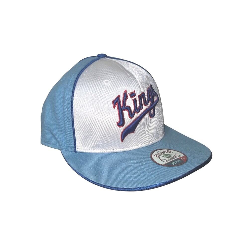 NBA Sacramento Kings Hardwood Classics Fitted Cap Mens M 7 1/4 Blue White Hat